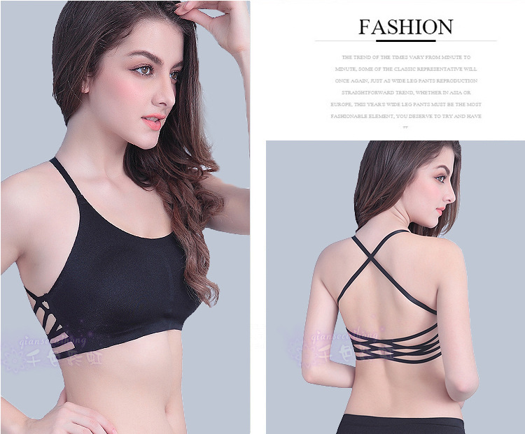 Lingerie bra 'seamless bra yoga one piece seamless bra cross-back bras wholesale