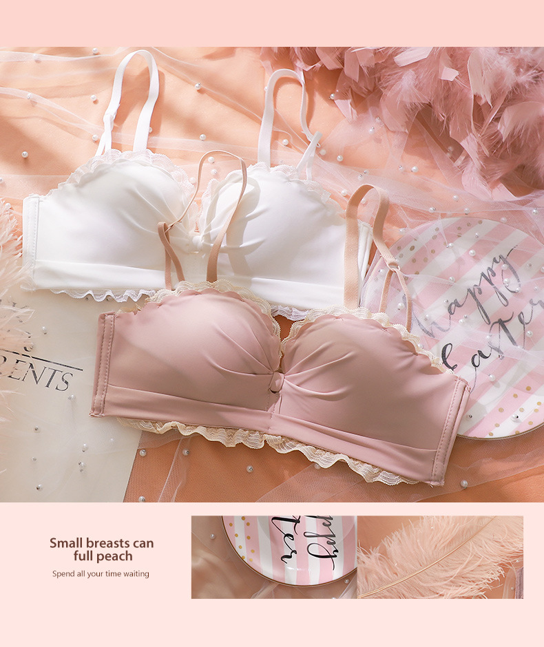 Women's Underwear Small Chest Push up Wireless Invisible Beauty Back Bra Upper Support Girl Seamless Bra Breast Holding