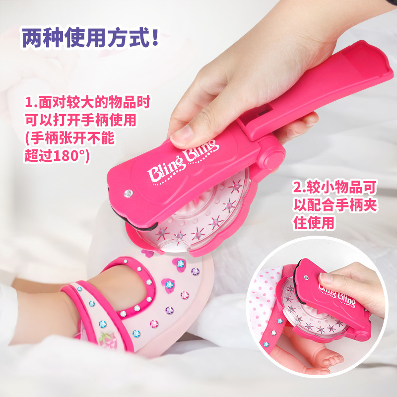 Cross-Border Hot Selling Blinger Sticker Rig Bling Nail Drilling Rig Tool Diamond Supplement Set Girl&#039;s Toys