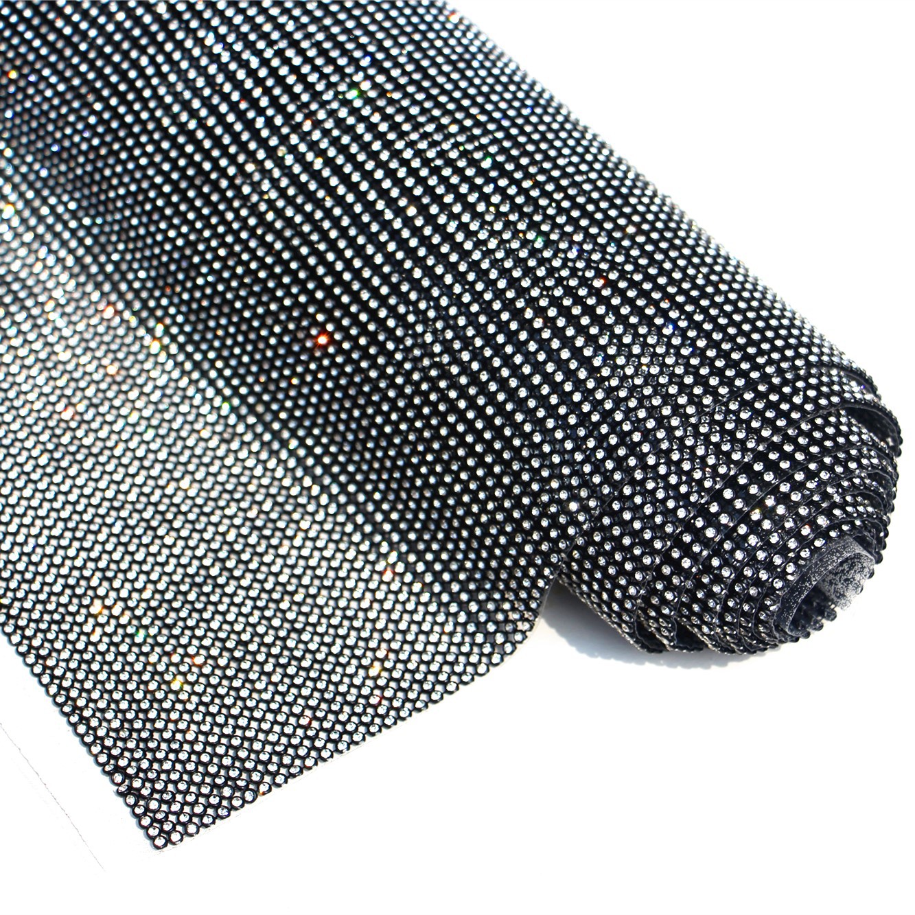 Factory Wholesale Silver Bottom Aluminum Mesh Drill Full Diamond 3mm Hot Melt Adhesive Rhinestone Hot Drilling Board Diamond DIY Stick-on Crystals Customizable