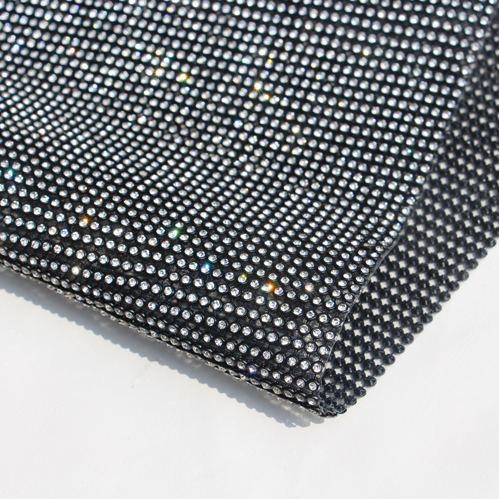 Factory Wholesale Silver Bottom Aluminum Mesh Drill Full Diamond 3mm Hot Melt Adhesive Rhinestone Hot Drilling Board Diamond DIY Stick-on Crystals Customizable