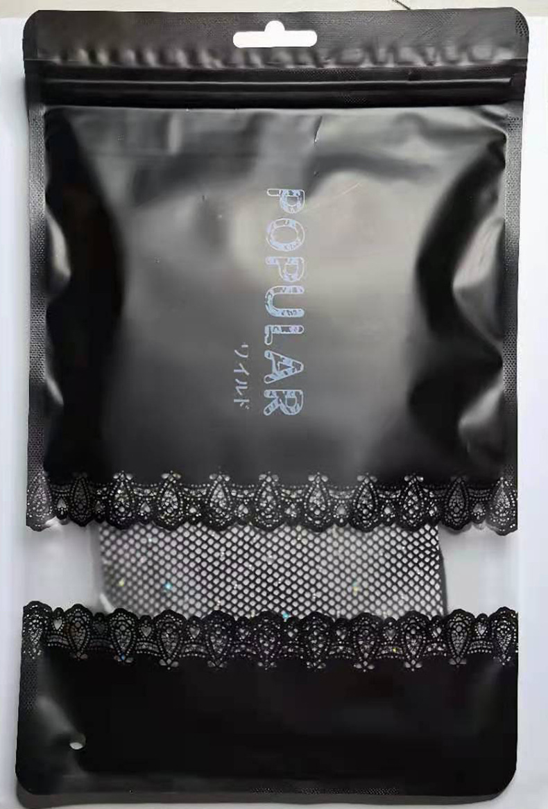 Disco Shiny Crystal Mesh Diamond Socks Fishing Mesh Stockings Female Stocking Mesh Body Stockings Hot Drilling Socks Mesh Stockings