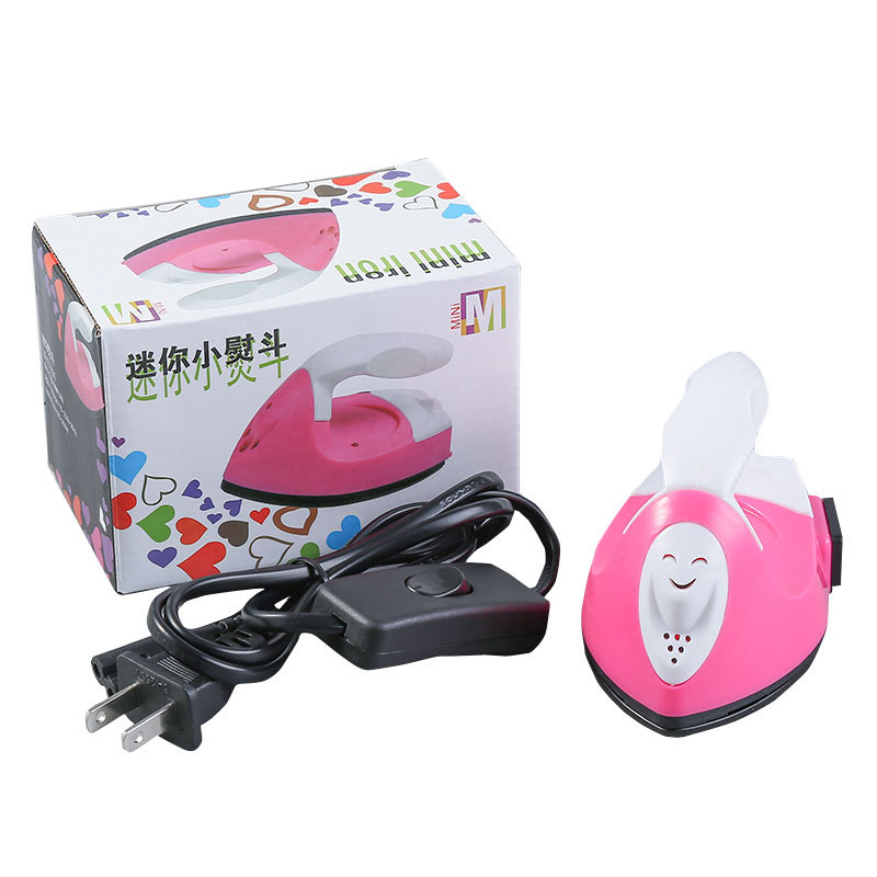 Pinpindoudou Facial Line Filler Children&#039;s Handmade DIY Electric Iron Creative Iron Ironing Machine Mini Small Cloth Sticker Hot Drilling Doll Clothes