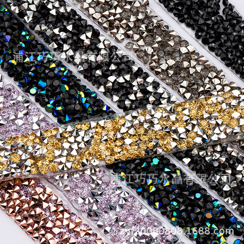 Cross-Border Clothing Accessories Hot Drilling Drill Article Hot Melt Adhesive Diamond Band DIY Ornament Accessories Cross-Border Clothing Accessories Hot Drilling Drill Article Hot Melt Adhesive Diamond Band DIY Ornament Accessories