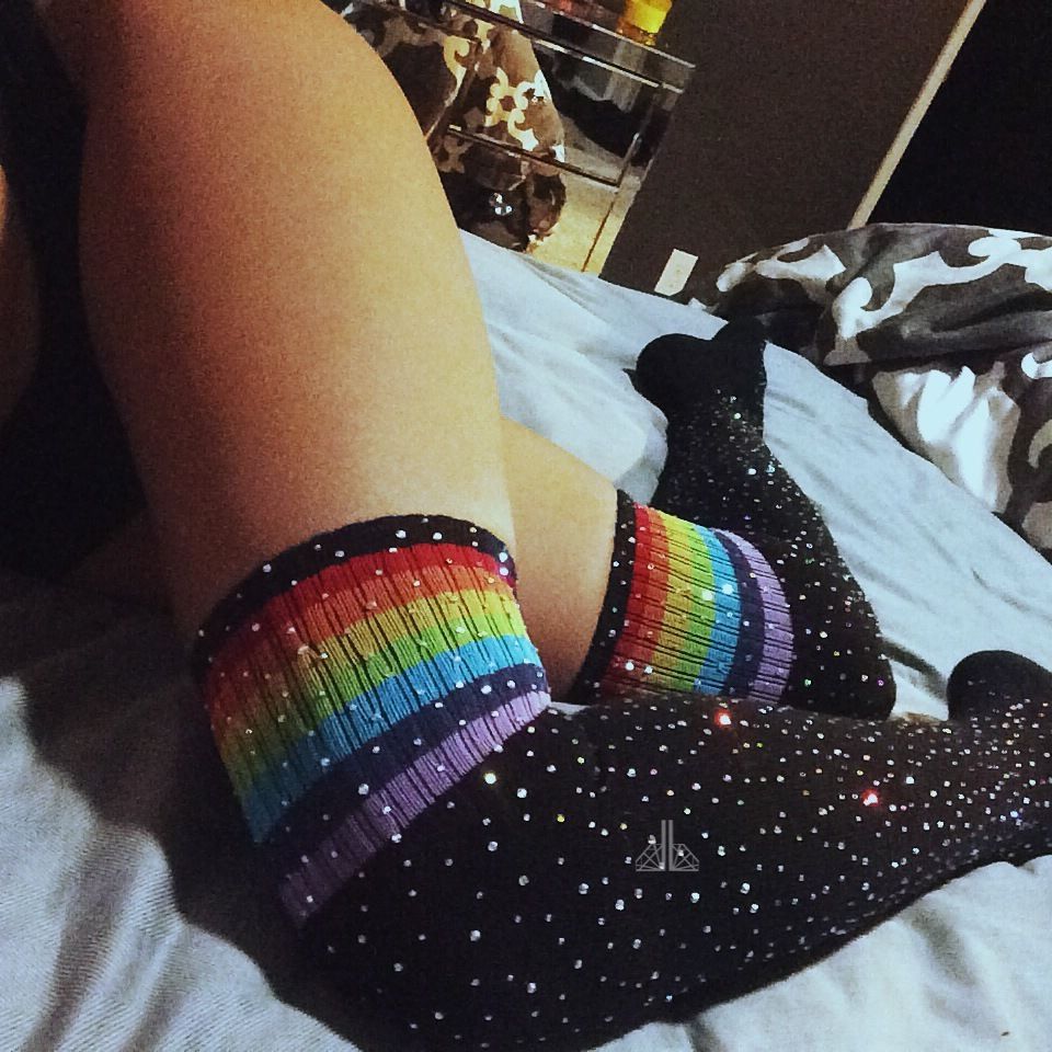 AliExpress Sexy Hot Drilling Knee Socks Stripe Female Stockings Rhinestone Socks Boots N Cotton Socks