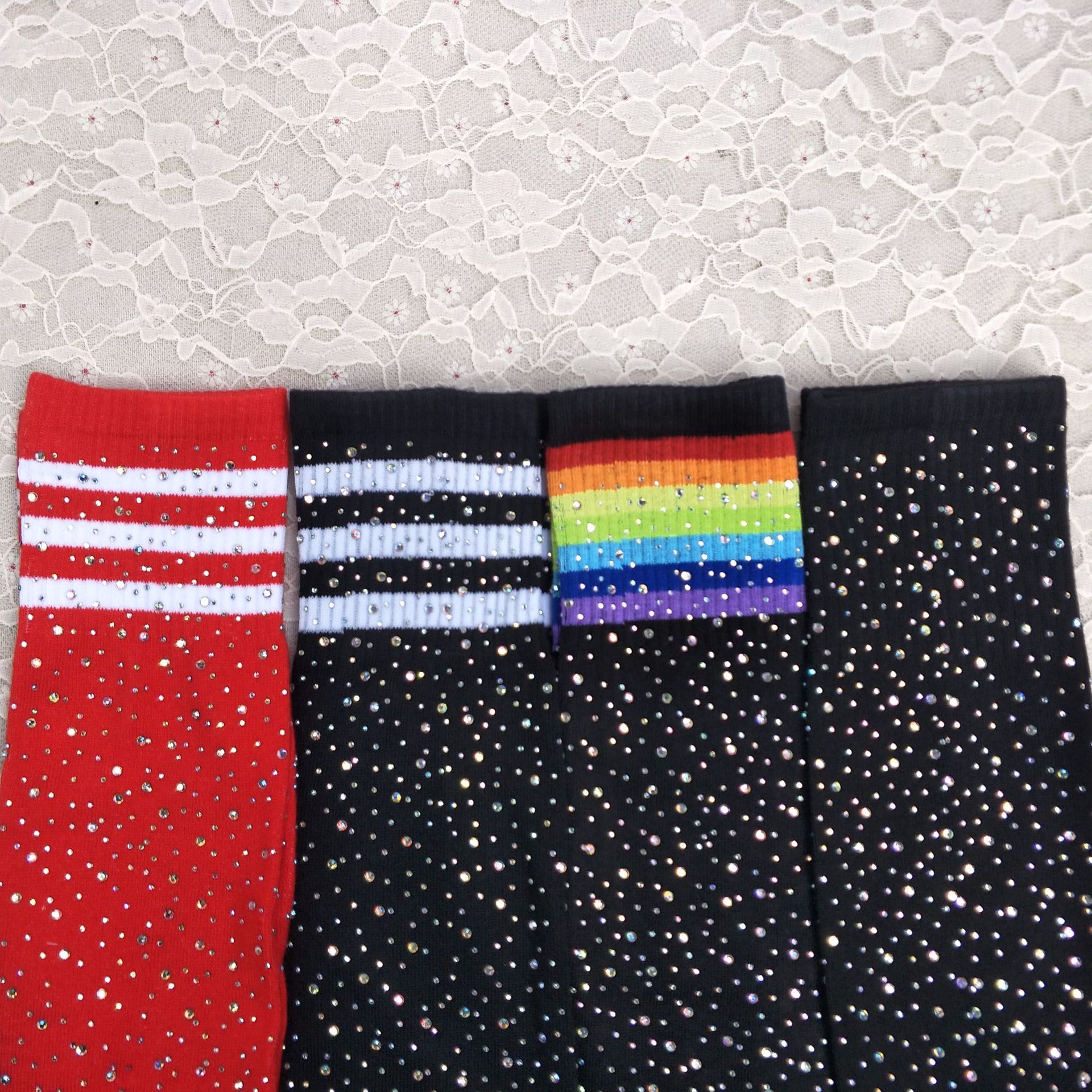 AliExpress Sexy Hot Drilling Knee Socks Stripe Female Stockings Rhinestone Socks Boots N Cotton Socks AliExpress Sexy Hot Drilling Knee Socks Stripe Female Stockings Rhinestone Socks Boots N Cotton Socks