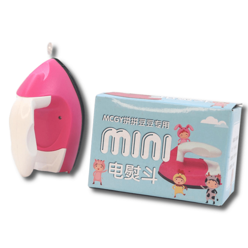 Pinpindoudou Facial Line Filler Children&#039;s Handmade DIY Electric Iron Creative Iron Ironing Machine Mini Small Cloth Sticker Hot Drilling Doll Clothes