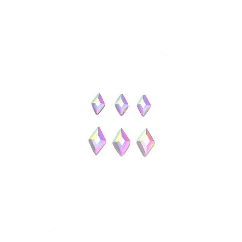AB Colorful Crystals SpecialShaped Bottoming Drill Clothing Hot Drilling Accessories DIY Bridal Wedding Dress Diamond