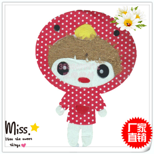 Fabric heat press factory Yiwu purchase red-clad little girl