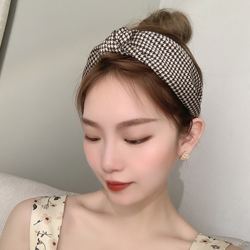 fabric heat press Internet Celebrity Broken Hair Headband Thin Face Wash Headband High Sense Fashion Headdress Women