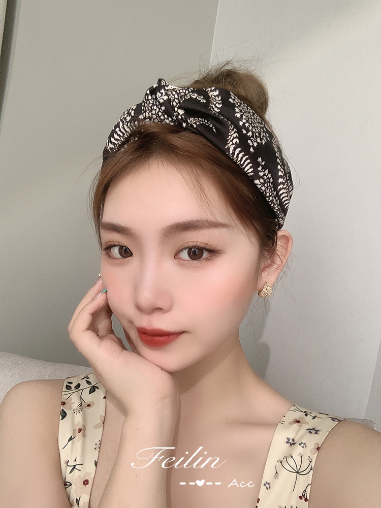 fabric heat press Internet Celebrity Broken Hair Headband Thin Face Wash Headband High Sense Fashion Headdress Women