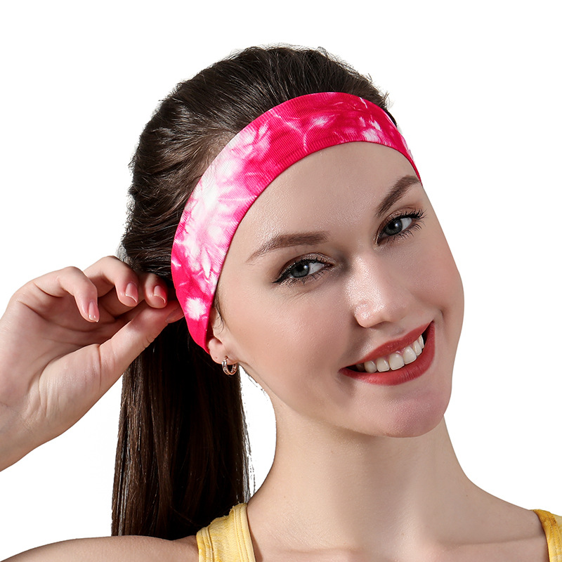 Cross-Border New Arrival Fitness Yoga Sweat Absorbing Silicone Non-Slip Antiperspirant Headband    fabric heat press