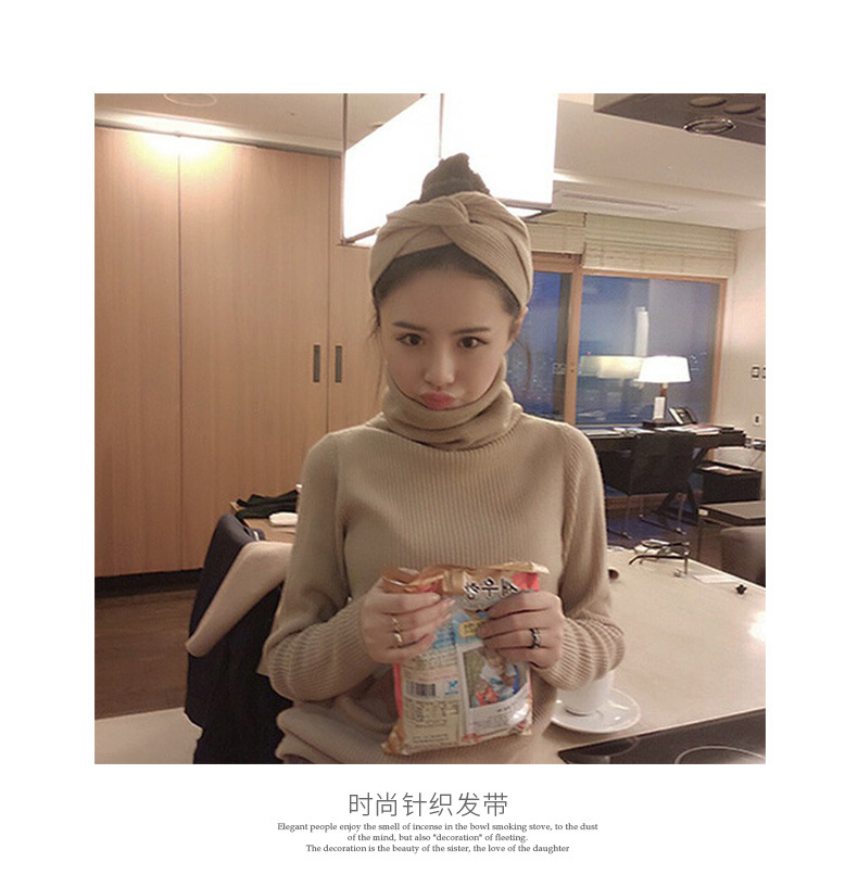 New Cross Tight Hair Band Washing Face Hair Band Women's Solid Color Hair Accessories Korean fabric heat press New Cross Tight Hair Band Washing Face Hair Band Women's Solid Color Hair Accessories Korean fabric heat press