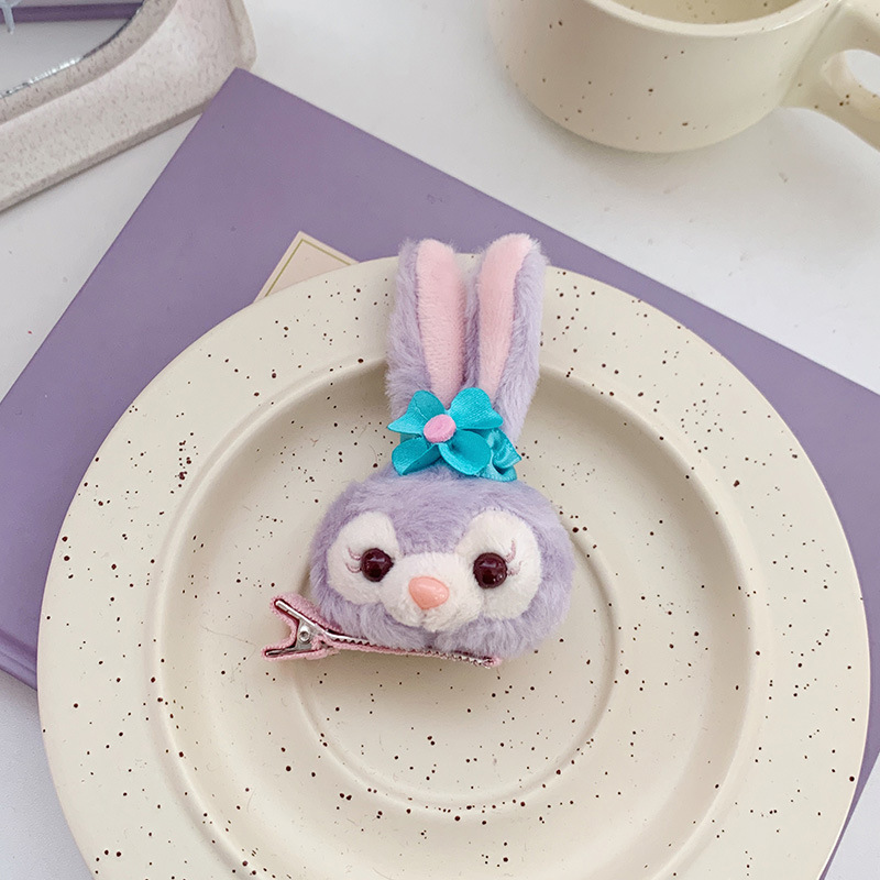 fabric heat press Style Headband Cute Hairpin Cartoon Ling Na Bei Er Headband Plush Washing Face Hair Band