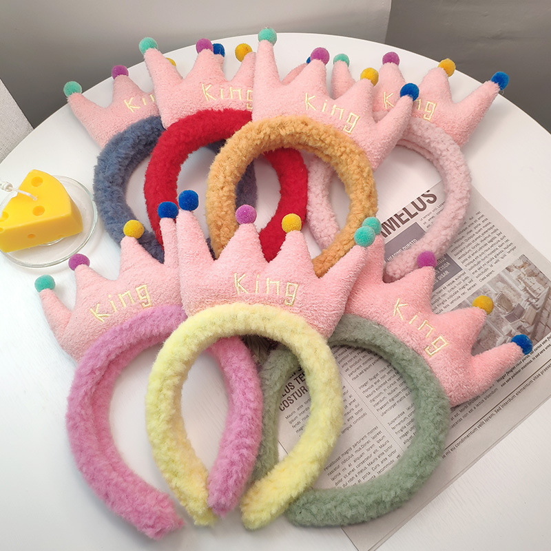 fabric heat press Flower Headband Cute Plush Flower Headband Mickey Headband Cartoon Hair Pin Headwear for Girls