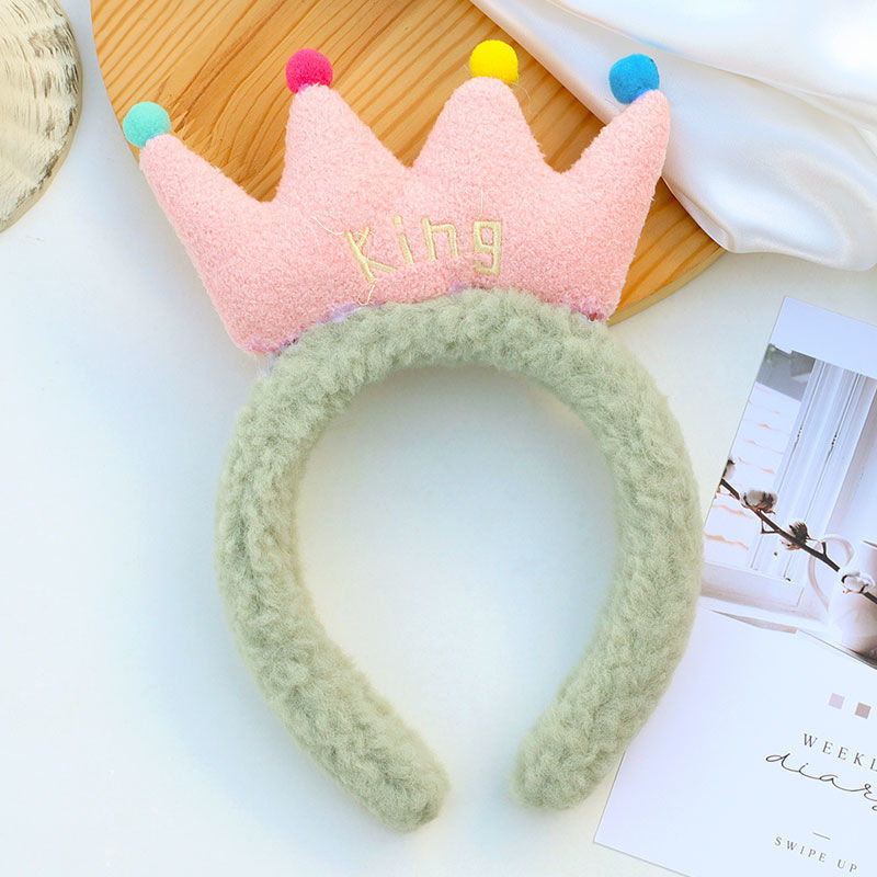 fabric heat press Flower Headband Cute Plush Flower Headband Mickey Headband Cartoon Hair Pin Headwear for Girls