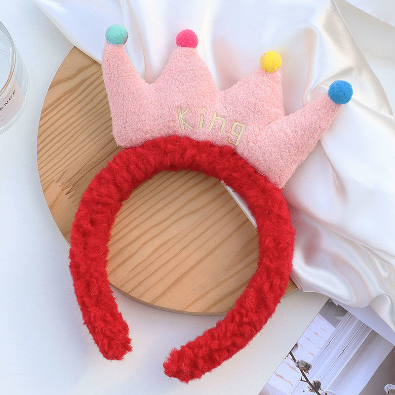 fabric heat press Flower Headband Cute Plush Flower Headband Mickey Headband Cartoon Hair Pin Headwear for Girls