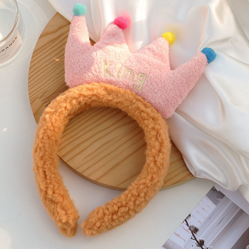 fabric heat press Flower Headband Cute Plush Flower Headband Mickey Headband Cartoon Hair Pin Headwear for Girls