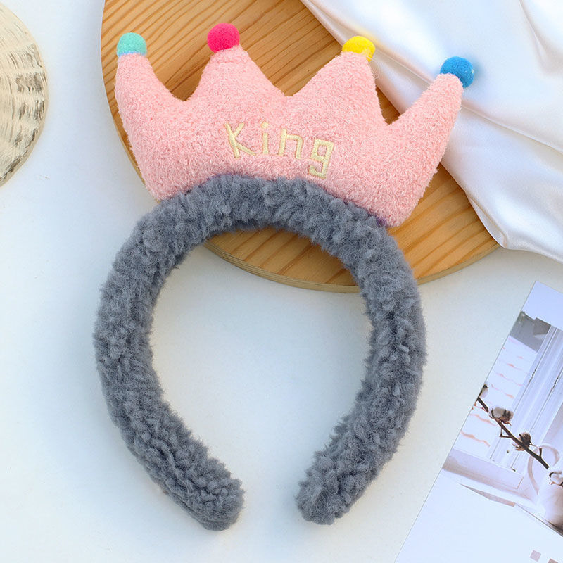 fabric heat press Flower Headband Cute Plush Flower Headband Mickey Headband Cartoon Hair Pin Headwear for Girls