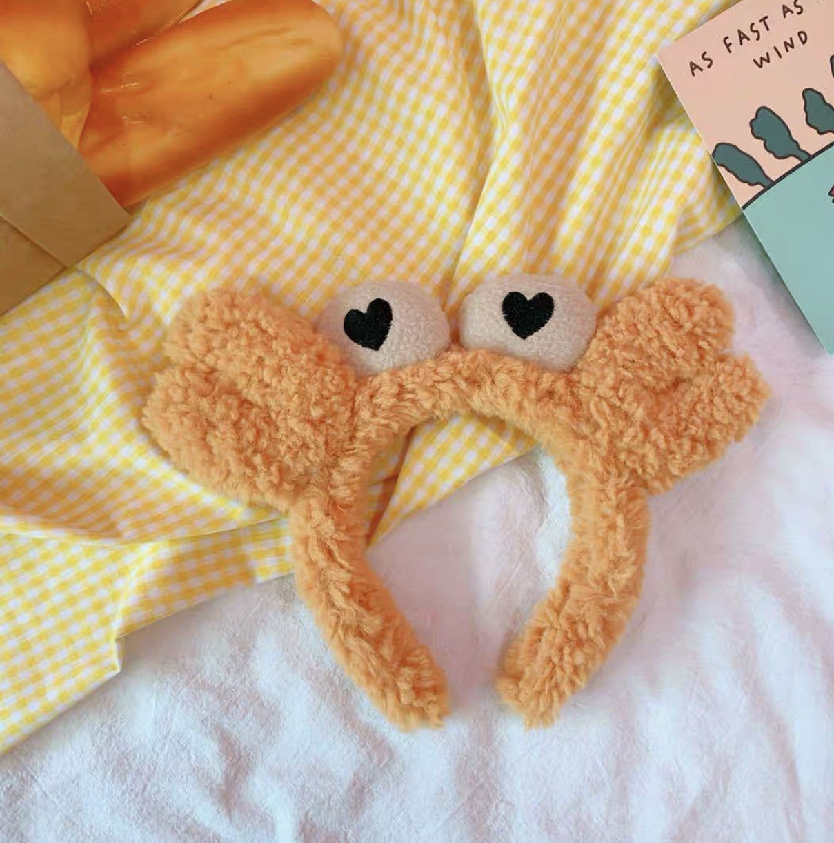 fabric heat press Flower Headband Cute Plush Flower Headband Mickey Headband Cartoon Hair Pin Headwear for Girls