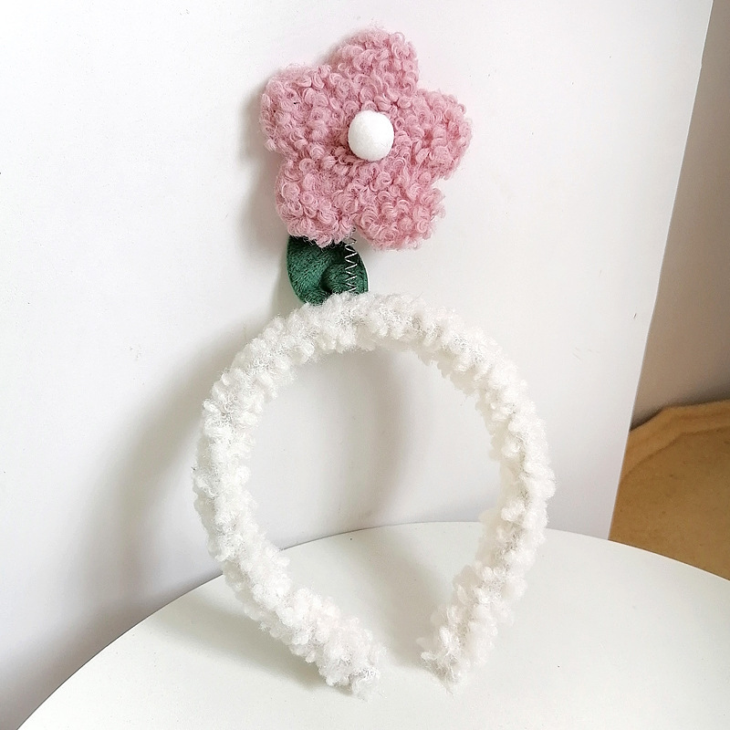 fabric heat press Flower Headband Cute Plush Flower Headband Mickey Headband Cartoon Hair Pin Headwear for Girls