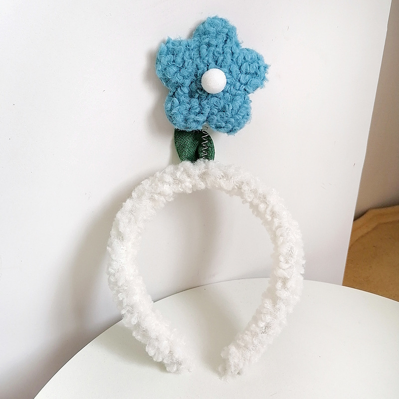 fabric heat press Flower Headband Cute Plush Flower Headband Mickey Headband Cartoon Hair Pin Headwear for Girls