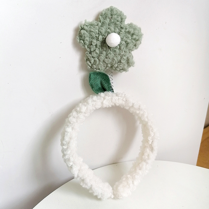 fabric heat press Flower Headband Cute Plush Flower Headband Mickey Headband Cartoon Hair Pin Headwear for Girls