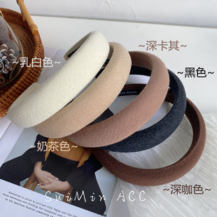 fabric heat press Headband Wide Edge Texture Pearl Rhinestone Headband Letter Satin Hair Tie Fairy Face Wash Headband