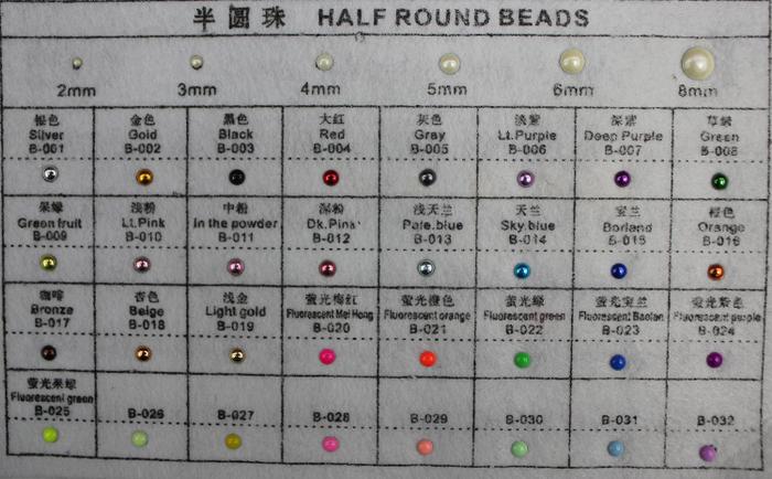 A hot piece of Pearl half hot chip color fluorescent color white glue