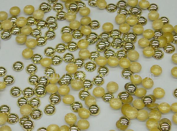 Hot Chip imitation imports, half yellow fruit green costume jewelry and accessories 4mm scalding hot drilling Hot Chip imitation imports, half yellow fruit green costume jewelry and accessories 4mm scalding hot drilling