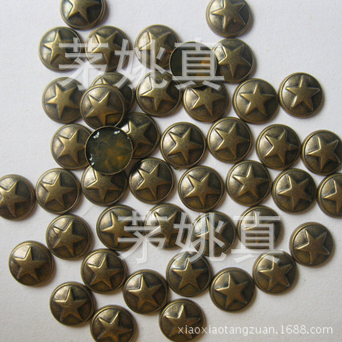The sale of a variety of styles of copper round hot chip hot piece Pentagram accessories printing The sale of a variety of styles of copper round hot chip hot piece Pentagram accessories printing