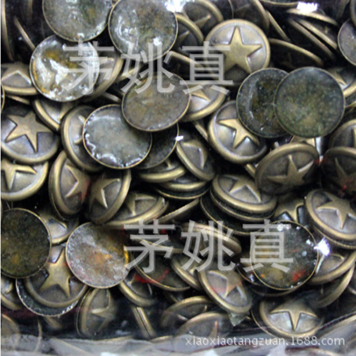 The sale of a variety of styles of copper round hot chip hot piece Pentagram accessories printing The sale of a variety of styles of copper round hot chip hot piece Pentagram accessories printing