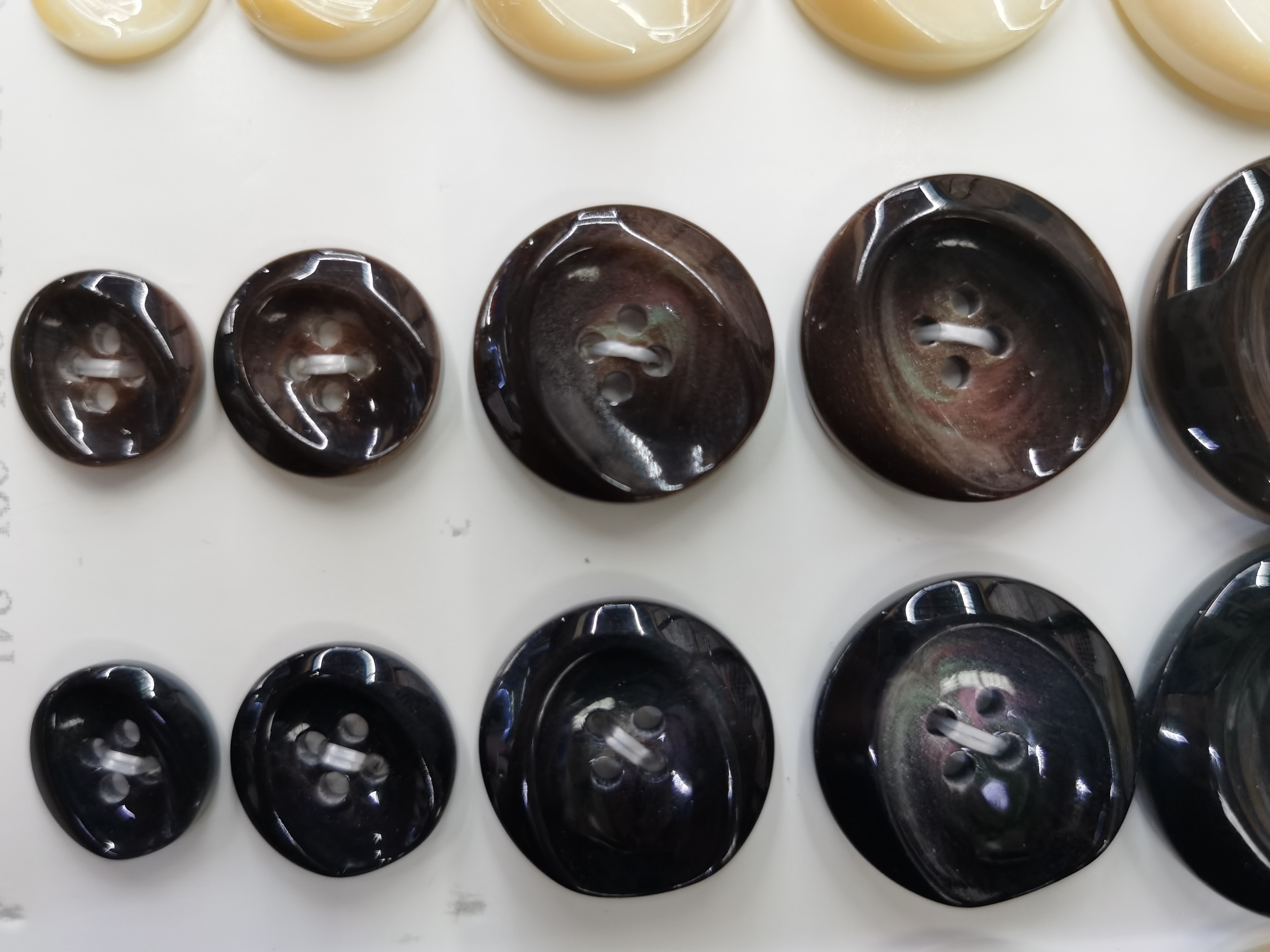 Product Material: Resin, Four-Eye Suit Trench Coat Bright Buckle New Fashion Button...