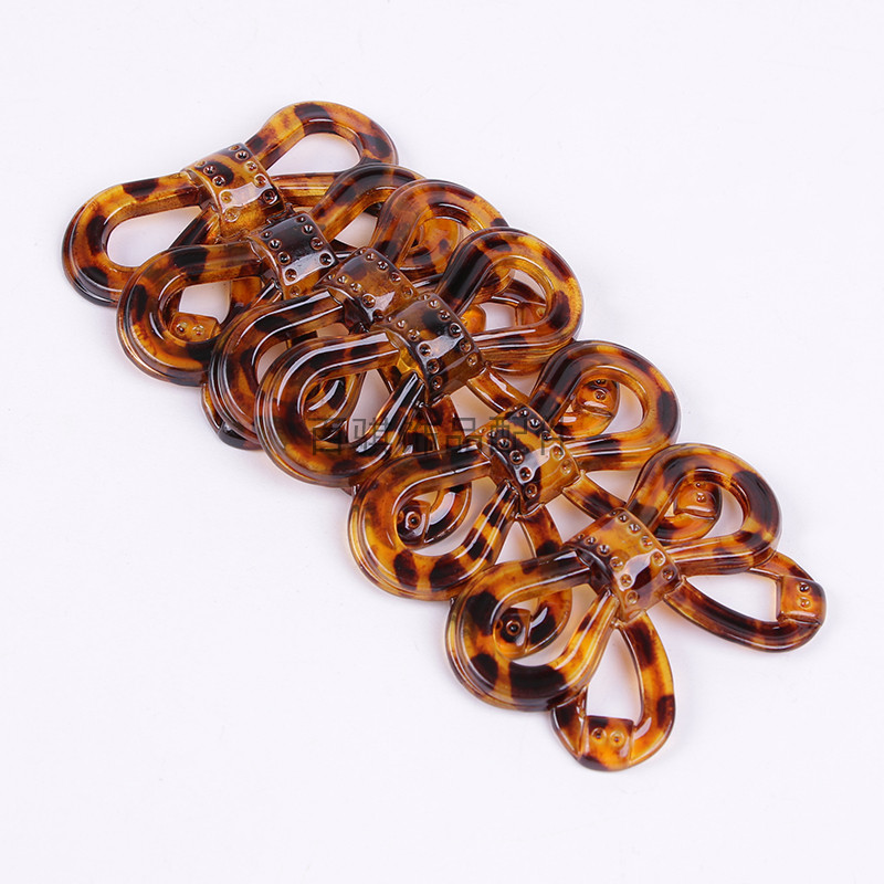 Amber resin mini small bow handmade diy hair accessories accessories clothing decoration buckle