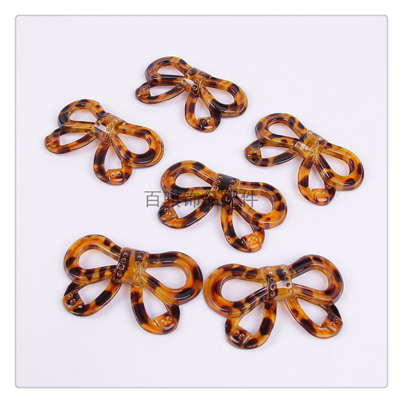 Amber resin mini small bow handmade diy hair accessories accessories clothing decoration buckle Amber resin mini small bow handmade diy hair accessories accessories clothing decoration buckle