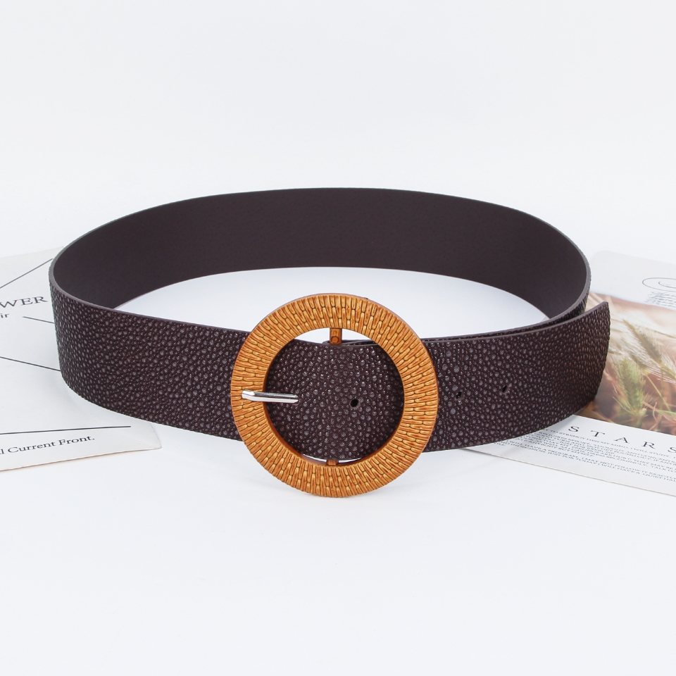 New resin buckle belt versatile Ladies belt