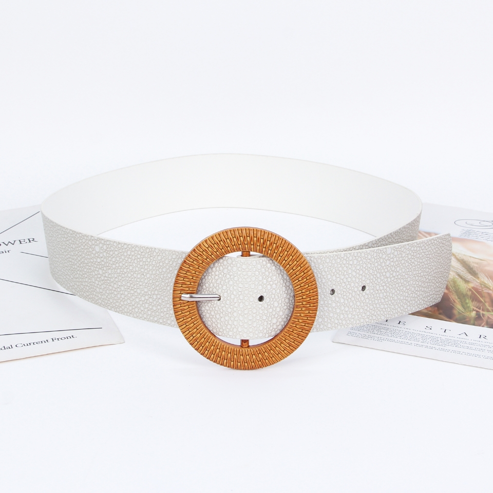 New resin buckle belt versatile Ladies belt
