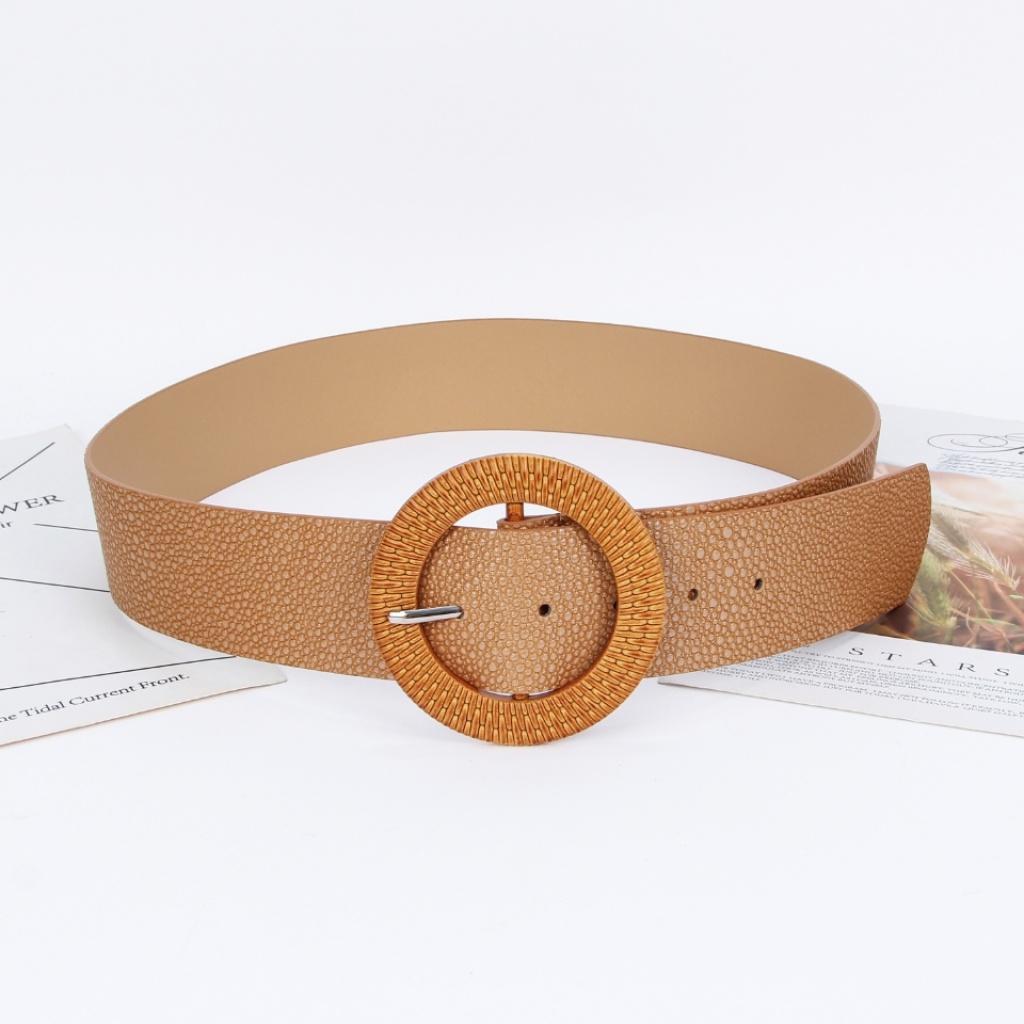 New resin buckle belt versatile Ladies belt