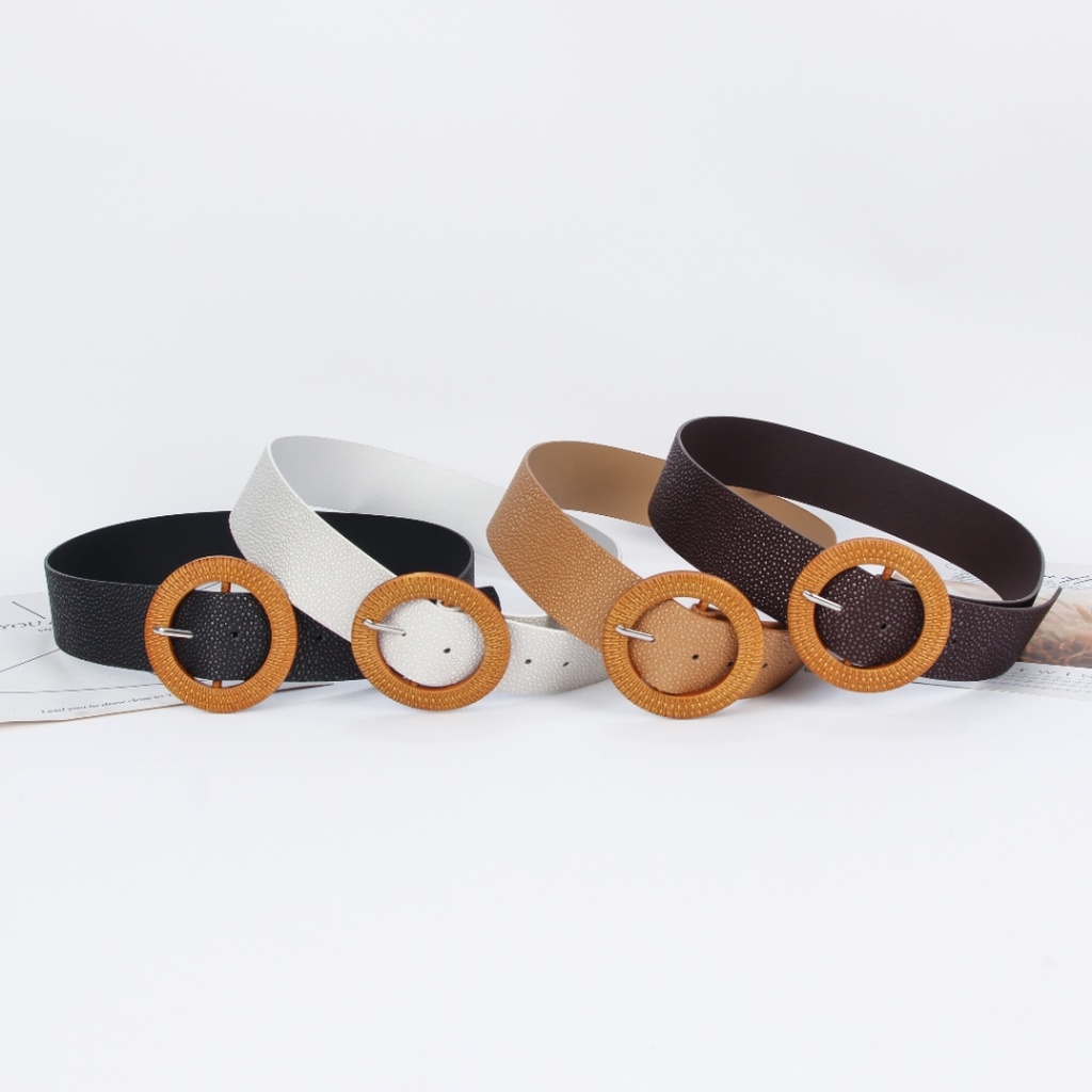 New resin buckle belt versatile Ladies belt