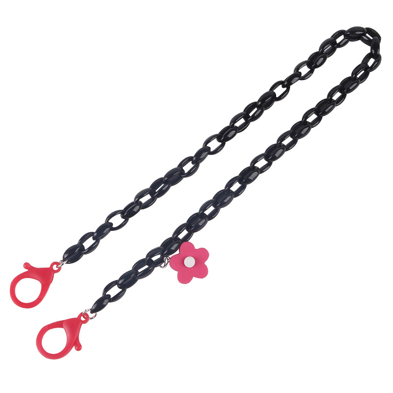 New Resin Flower Children&#039;s Mask Chain Lanyard 58cm Adult Kids Universal Halter Double Buckle Mask Anti-Separation Rope