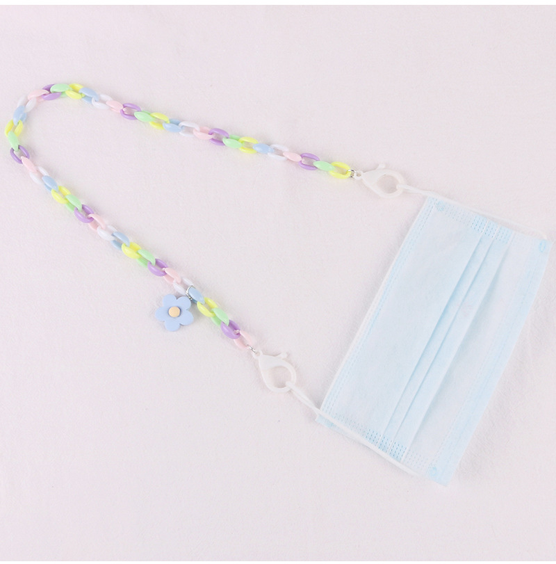 New Resin Flower Children's Mask Chain Lanyard 58cm Adult Kids Universal Halter Double Buckle Mask Anti-Separation Rope New Resin Flower Children's Mask Chain Lanyard 58cm Adult Kids Universal Halter Double Buckle Mask Anti-Separation Rope