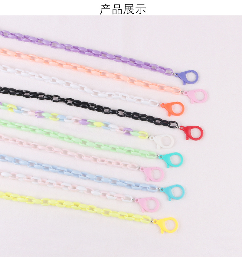 New Resin Flower Children's Mask Chain Lanyard 58cm Adult Kids Universal Halter Double Buckle Mask Anti-Separation Rope New Resin Flower Children's Mask Chain Lanyard 58cm Adult Kids Universal Halter Double Buckle Mask Anti-Separation Rope