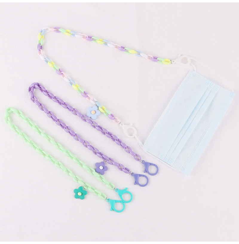 New Resin Flower Children's Mask Chain Lanyard 58cm Adult Kids Universal Halter Double Buckle Mask Anti-Separation Rope New Resin Flower Children's Mask Chain Lanyard 58cm Adult Kids Universal Halter Double Buckle Mask Anti-Separation Rope