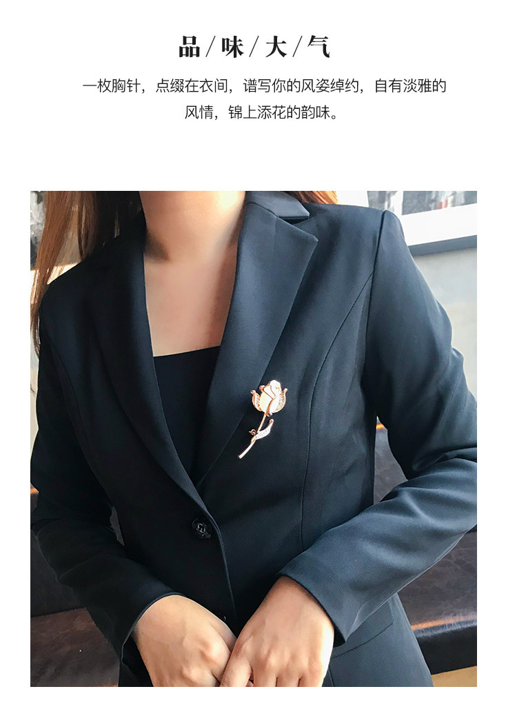 [Aiqi] Pearl Brooch Fashion Clothing Resin Corsage Vintage Animal Silk Scarf Buckle Pin H0042