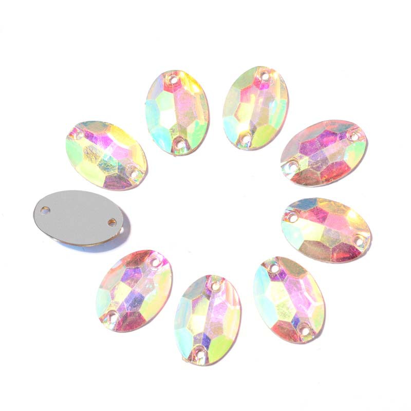 Middle East Indian Resin Flat Satellite Mold Hole Flat Buckle Double Hole Hand Sewing Drill DIY Wedding Dress Wedding Dress Sequins
