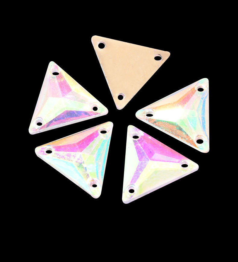 Middle East Indian Resin Flat Satellite Mold Hole Flat Buckle Double Hole Hand Sewing Drill DIY Wedding Dress Wedding Dress Sequins