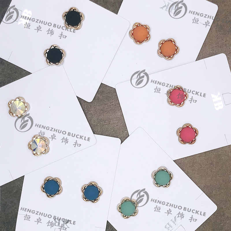 DIY accessories Korean hairpin accessories manufacturers direct stitch free hit resin buckle fashion shoes accessories