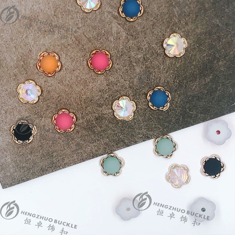 DIY accessories Korean hairpin accessories manufacturers direct stitch free hit resin buckle fashion shoes accessories