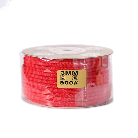 New Products in Stock 3mm Dacron Ropes Red and Black Core round Rope Clothes Pants Waist Strap Clothing Accessories Wholesale