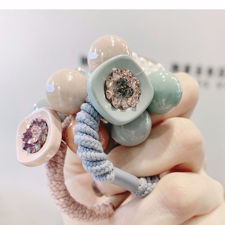 Korean Style Fresh Mori Girl&#039;s Hair Rope Hair Accessories Simple Hair Elastic Band Hot Selling Bracelet Two Hair Ropes Hair Ring